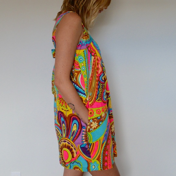 Milly of New York Psychedelic Print Dress - Picture 3 of 3